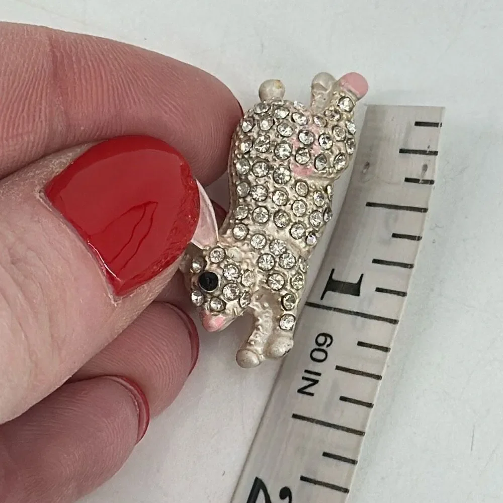 VTG‎ Easter Rhinestone Pave Adorable Peter Cottontail Bunny Brooch
